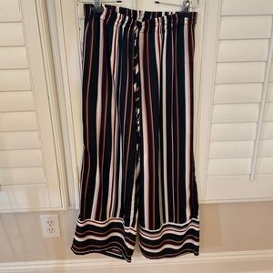 Umgee flowy striped pants EUC #0012